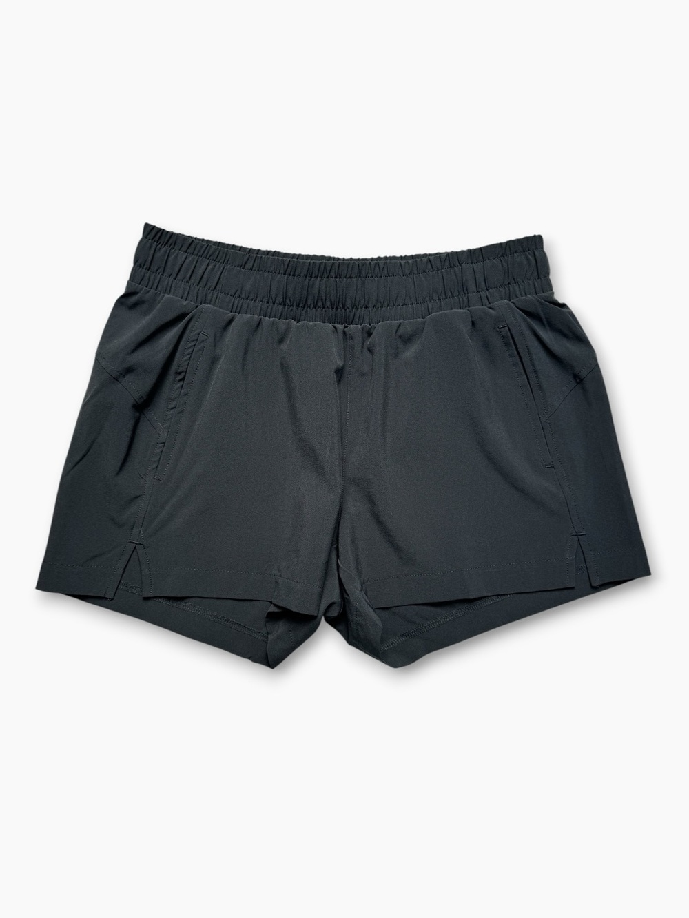 Z BY ZELLA‎ Interval High Waist Flowy Shorts S Black Athletic Pockets